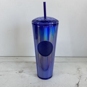 Starbucks Tumbler Cold Cup 2022 Fall Periwinkle Kaleidoscope Venti